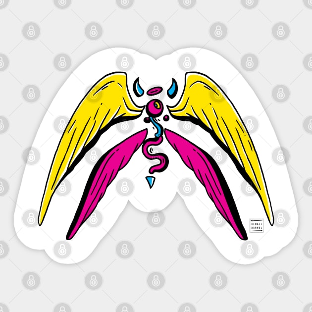 CMYK Angel Eye Sticker by kenallouis